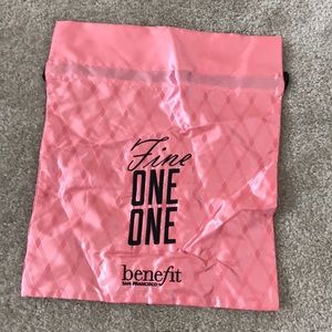 Benefit drawstring bag